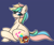 Size: 3992x3336 | Tagged: safe, artist:askhypnoswirl, oc, oc:candy sparkles, oc:soft melody, pony, butt crush, female, high res, mare, sitting on person, sitting on pony