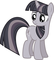 Size: 3701x4056 | Tagged: safe, artist:starryshineviolet, twilight sparkle, pony, unicorn, g4, the return of harmony, discorded, discorded twilight, female, high res, mare, simple background, solo, transparent background, twilight tragedy, unicorn twilight, vector