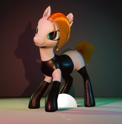 Size: 1092x1106 | Tagged: safe, artist:cloudsnow, pony, 3d, 3d model, game, latex, solo, ue4