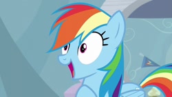 Size: 1280x720 | Tagged: safe, screencap, rainbow dash, pegasus, pony, g4, tanks for the memories, solo