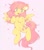 Size: 1031x1184 | Tagged: safe, artist:horseyuris, fluttershy, pegasus, pony, g4, blush sticker, blushing, cute, ear fluff, female, hooves to the chest, looking at you, mare, open mouth, open smile, shyabetes, simple background, smiling, solo, sparkles, spread wings, wings