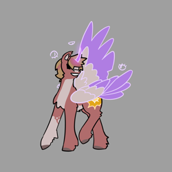 Size: 1280x1280 | Tagged: safe, artist:hederacea, alicorn, pony, grian, mcyt, ponified, simple background, solo