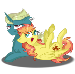 Size: 1650x1634 | Tagged: safe, artist:gallantserver, oc, oc:firebird, pegasus, pony, female, magical lesbian spawn, mare, offspring, parent:fluttershy, parent:spitfire, parent:zephyr breeze, parents:spitshy, simple background, transparent background, unamused