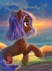 Size: 2300x3100 | Tagged: safe, artist:hakaina, oc, oc only, earth pony, pony, chest fluff, high res, solo
