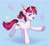 Size: 2102x1934 | Tagged: safe, artist:skysorbett, oc, oc only, oc:vetta, pony, unicorn, confetti, eyes closed, hat, high res, party hat, smiling, solo