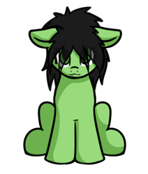 Size: 411x485 | Tagged: safe, artist:neuro, oc, oc only, oc:filly anon, earth pony, pony, :3, cute, eye clipping through hair, female, filly, foal, looking at you, simple background, sitting, smiling, smiling at you, solo, transparent background