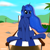 Size: 3500x3500 | Tagged: safe, artist:ob2908, princess luna, alicorn, pony, g4, beach, female, high res, sitting, solo, spread legs, spreading