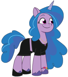 Size: 1279x1459 | Tagged: safe, artist:edy_january, edit, vector edit, izzy moonbow, pony, unicorn, g5, my little pony: tell your tale, australia, balenciaga, balenciaga fashion show 2023, base used, black dress, clothes, dress, fashion, fashion show, jewelry, link in description, model, modeling, shoes, simple background, solo, the black cat from australia, transparent background, vector