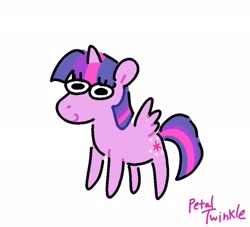 Size: 2048x1863 | Tagged: safe, artist:petaltwinkle, twilight sparkle, alicorn, pony, g4, cute, female, looking at you, mare, signature, simple background, smiling, smiling at you, solo, twiabetes, twilight sparkle (alicorn), white background