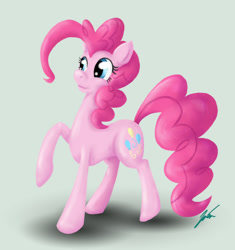 Size: 681x726 | Tagged: safe, artist:neriad, pinkie pie, earth pony, pony, g4, raised hoof, solo