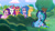 Size: 3072x1727 | Tagged: safe, screencap, hitch trailblazer, izzy moonbow, misty brightdawn, pipp petals, sunny starscout, zipp storm, earth pony, pegasus, pony, unicorn, as the misty clears, g5, my little pony: tell your tale, spoiler:g5, spoiler:my little pony: tell your tale, spoiler:tyts01e53, clothes, fake cutie mark, female, frown, grin, jewelry, male, mane five, mane six (g5), mane stripe sunny, mare, medallion, necklace, open mouth, open smile, royal sisters (g5), siblings, sisters, smiling, socks, stallion