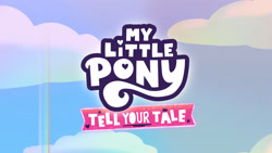 Size: 3072x1727 | Tagged: safe, screencap, as the misty clears, g5, my little pony: tell your tale, spoiler:g5, spoiler:my little pony: tell your tale, spoiler:tyts01e53, cloud, crystal brighthouse, my little pony logo, no pony, sky