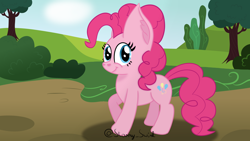 Size: 3840x2160 | Tagged: safe, artist:starry swirl, pinkie pie, earth pony, pony, g4, big ears, high res, solo