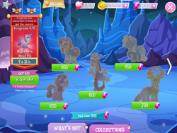 Size: 2048x1536 | Tagged: safe, gameloft, discord, maud pie, starlight glimmer, sunburst, thorax, trixie, changedling, changeling, draconequus, earth pony, nightmare forces, pony, unicorn, g4, my little pony: magic princess, coin, collection, costs real money, english, female, gem, glasses, group, horn, horns, king thorax, male, mare, mobile game, nightmare creature, numbers, stallion, text, timer