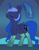 Size: 1620x2070 | Tagged: safe, artist:dusthiel, princess luna, alicorn, pony, g4, atg 2023, clothes, eyes closed, female, hat, magic, mare, newbie artist training grounds, nightcap, socks, solo