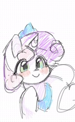 Size: 1170x1901 | Tagged: safe, artist:sunny beery, sweetie belle, pony, unicorn, g4, blushing, jewelry, regalia, smiling