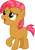 Size: 3000x4234 | Tagged: safe, artist:cloudy glow, babs seed, earth pony, pony, g4, adorababs, cute, female, filly, foal, simple background, smiling, solo, transparent background, vector