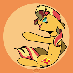 Size: 2894x2894 | Tagged: safe, artist:jellysketch, sunset shimmer, pony, unicorn, g4, bubble, high res, smiling, solo