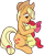 Size: 678x846 | Tagged: safe, artist:xppp1n, apple bloom, applejack, earth pony, pony, g4, apple sisters, applejack's hat, blank flank, cowboy hat, duo, duo female, female, filly, foal, hat, hug, mare, pixel art, sibling love, siblings, simple background, sisterly love, sisters, sitting, transparent background