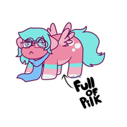 Size: 2048x2048 | Tagged: safe, artist:bluemoon, oc, oc only, oc:nano(nanopone), pegasus, pony, :<, clothes, cute, female, floppy ears, full of pilk, glasses, high res, scarf, side view, simple background, solo, spread wings, transparent background, wings
