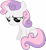 Size: 4552x5000 | Tagged: safe, artist:fabulouspony, sweetie belle, pony, unicorn, g4, my little pony: friendship is magic, stare master, absurd resolution, female, filly, foal, horn, looking down, sad, simple background, sitting, solo, tail, transparent background, vector