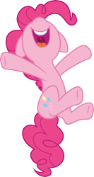 Size: 3000x5619 | Tagged: safe, artist:cloudy glow, pinkie pie, earth pony, pony, g4, party pooped, .ai available, female, mare, nose in the air, open mouth, open smile, simple background, smiling, solo, transparent background, vector