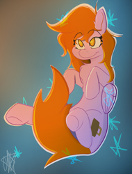 Size: 1893x2490 | Tagged: safe, artist:ermecg, oc, oc only, oc:bon voyage, pegasus, pony, colored lineart, eyes open, female, floating, gradient background, looking up, pegasus oc, simple shading, solo