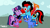 Size: 960x540 | Tagged: safe, artist:yamston, twilight sparkle, oc, oc:kara the phoenix, oc:lance greenfield, oc:little fawn, oc:spark greenfield, earth pony, hybrid, pegasus, phoenix, pony, unicorn, zebra, zony, fanfic:living the dream, g4, 2022, arm on shoulder, canon x oc, family, family photo, female, foal, looking at you, male, offspring, old art, one eye closed, parent:oc:lance greenfield, parent:twilight sparkle, parents:canon x oc, pet oc, red eyes, red stripes, shipping, smiling, smiling at you, stallion, straight, stripes, unicorn twilight, wholesome, wink, zebra oc