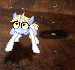 Size: 995x923 | Tagged: safe, artist:nootaz, oc, oc only, oc:nootaz, pony, unicorn, gollum, meme, ponified meme, solo