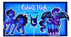 Size: 11194x5852 | Tagged: safe, artist:facadeart, oc, oc only, oc:guard cobalt flash, bat pony, pony, bat pony oc, reference sheet, solo