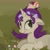 Size: 1938x1924 | Tagged: safe, artist:mandumustbasukanemen, rarity, pony, unicorn, g4, cute, flower, flower in hair, raribetes, solo