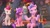 Size: 1916x1075 | Tagged: safe, screencap, alphabittle blossomforth, boneless, pipp petals, queen haven, zipp storm, pegasus, pony, unicorn, g5, my little pony: make your mark, my little pony: make your mark chapter 4, the jinxie games, spoiler:g5, spoiler:my little pony: make your mark, spoiler:my little pony: make your mark chapter 4, spoiler:mymc04e03, atari 2600, belly, chalkboard, cheese grater, clock, counter, crystal tea room, female, game boy, hoof heart, jewelry, lantern, looking at someone, male, mare, mug, ponies sitting like humans, ring, royal sisters (g5), siblings, sisters, sitting, smiling, stallion, tally marks, teapot, thousand yard stare, trophy, underhoof, wedding ring, worried