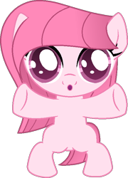 Size: 500x696 | Tagged: safe, artist:frozenheart667, artist:muhammad yunus, oc, oc only, oc:annisa trihapsari, earth pony, pony, baby, base used, earth pony oc, female, joypony, mare, open mouth, simple background, solo, transparent background