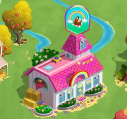 Size: 787x736 | Tagged: safe, gameloft, idw, g1, g4, my little pony: magic princess, building, the anonymous campsite