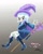 Size: 1080x1350 | Tagged: safe, alternate version, artist:mlp-france-yt, trixie, human, equestria girls, g4, female, gradient background, gray background, high heels, shoes, solo