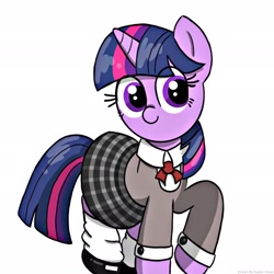 Size: 2048x2048 | Tagged: safe, artist:super-dead, twilight sparkle, pony, unicorn, g4, clothes, female, high res, simple background, skirt, solo, white background