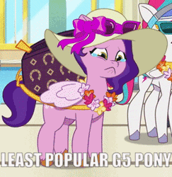 Size: 280x288 | Tagged: safe, edit, edited screencap, screencap, pipp petals, sunny starscout, zipp storm, earth pony, pegasus, pony, g5, my little pony: tell your tale, ponytropico, spoiler:g5, spoiler:my little pony: tell your tale, spoiler:tyts01e52, animated, blatant lies, blinking, caption, colored wings, cropped, crying, female, folded wings, frown, gif, hat, mane stripe sunny, mare, multicolored wings, op is a duck, open mouth, outdated, royal sisters (g5), sad, siblings, sisters, solo focus, teary eyes, text, trio, trio female, wings