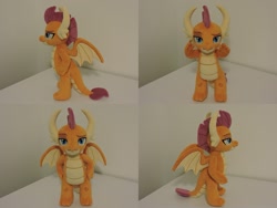 Size: 1597x1199 | Tagged: safe, artist:little-broy-peep, smolder, dragon, g4, dragoness, female, irl, photo, plushie, solo