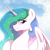 Size: 2048x2048 | Tagged: safe, artist:cottonaime, princess celestia, alicorn, pony, g4, bust, cloud, cute, cutelestia, eye clipping through hair, eyebrows, eyebrows visible through hair, female, high res, horn, looking at you, mare, missing accessory, partially open wings, portrait, profile, signature, sky, smiling, smiling at you, solo, sparkly mane, wings