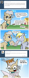 Size: 700x1860 | Tagged: dead source, safe, artist:owlor, derpy hooves, mayor mare, pony, from the desk of mayor mare, g4, implied discord, newspaper