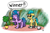 Size: 1300x850 | Tagged: safe, artist:ebbysharp, cloudpuff, hitch trailblazer, izzy moonbow, dog, earth pony, flying pomeranian, pomeranian, pony, unicorn, g5, my little pony: make your mark, my little pony: make your mark chapter 4, the jinxie games, spoiler:g5, spoiler:my little pony: make your mark, spoiler:my little pony: make your mark chapter 4, spoiler:mymc04e03, 5, armband, atg 2023, blaze (coat marking), bracelet, coat markings, defeated, eyes closed, facial markings, female, friendship bracelet, hitchabuse, jewelry, loser, male, mare, newbie artist training grounds, open mouth, open smile, pale belly, sad, sad hitch, smiling, socks (coat markings), stallion, sticker, tongue out, tree, trio, trophy, victory, winged dog, winner