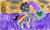 Size: 2048x1249 | Tagged: safe, artist:lili dash, king sombra, pony, unicorn, g4, armor, atg 2023, bad future, crown, crystal castle, crystal empire, crystal heart, dark magic, jewelry, laughing, magic, male, newbie artist training grounds, regalia, solo, stallion