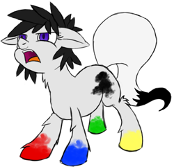 Size: 684x660 | Tagged: safe, artist:sophor, oc, oc:pallet brush, earth pony, pony, g4, cute, cute little fangs, d:<, fangs, female, mare, simple background, solo, transparent background