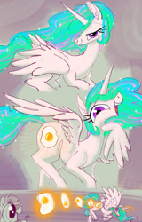 Size: 3000x4674 | Tagged: safe, artist:ja0822ck, princess celestia, oc, alicorn, pony, g4, fried egg