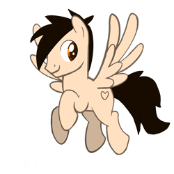 Size: 2048x2048 | Tagged: safe, artist:nightstars., oc, oc only, oc:marco bano, oc:marcos escribano, pegasus, pony, base used, brown eyes, brown hair, brown mane, high res, male, male oc, pegasus oc, simple background, solo, spread wings, stallion, tan coat, transparent background, wings