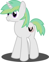 Size: 803x1023 | Tagged: safe, artist:detonaty, oc, oc only, oc:echo vortex, pony, unicorn, simple background, solo, white background