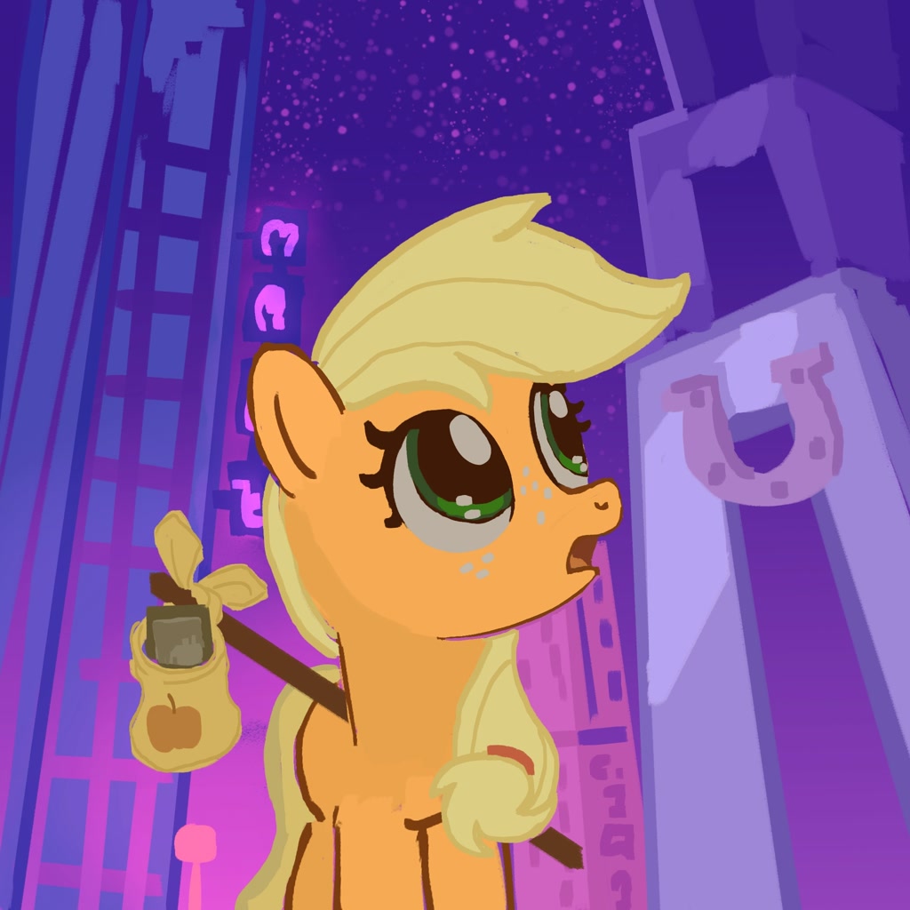 Safe Artist Mandumustbasukanemen Applejack Earth Pony