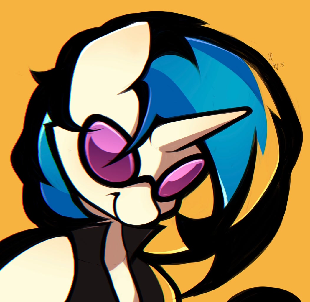 Vinyl Scratch Color Discorded Vinyl Scratch