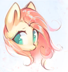 Size: 2066x2175 | Tagged: safe, artist:mirroredsea, fluttershy, pony, g4, bust, cute, female, frown, high res, mare, no pupils, portrait, shyabetes, simple background, solo, white background, windswept mane