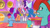 Size: 3072x1727 | Tagged: safe, screencap, izzy moonbow, jazz hooves, misty brightdawn, pipp petals, sunny starscout, zipp storm, earth pony, pegasus, pony, raccoon, raccoonicorn, unicorn, g5, i've seen fire and i've seen rain (bows), my little pony: tell your tale, spoiler:g5, spoiler:my little pony: tell your tale, spoiler:tyts01e54, female, gradient mane, mane melody (location), mane stripe sunny, mare, rebirth misty, royal sisters (g5), siblings, sisters, spread wings, sweat, sweatdrop, wings